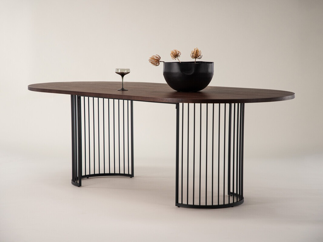 Stalas Dallas 3276 (Riešutas + Juoda)