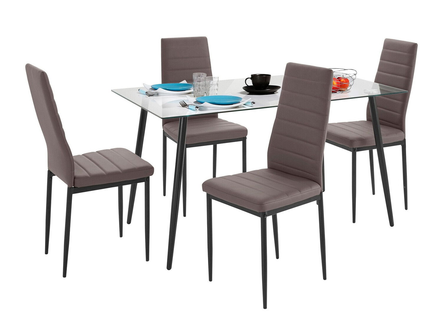 Valgomojo komplektas Denton 1081 (Kapučino)