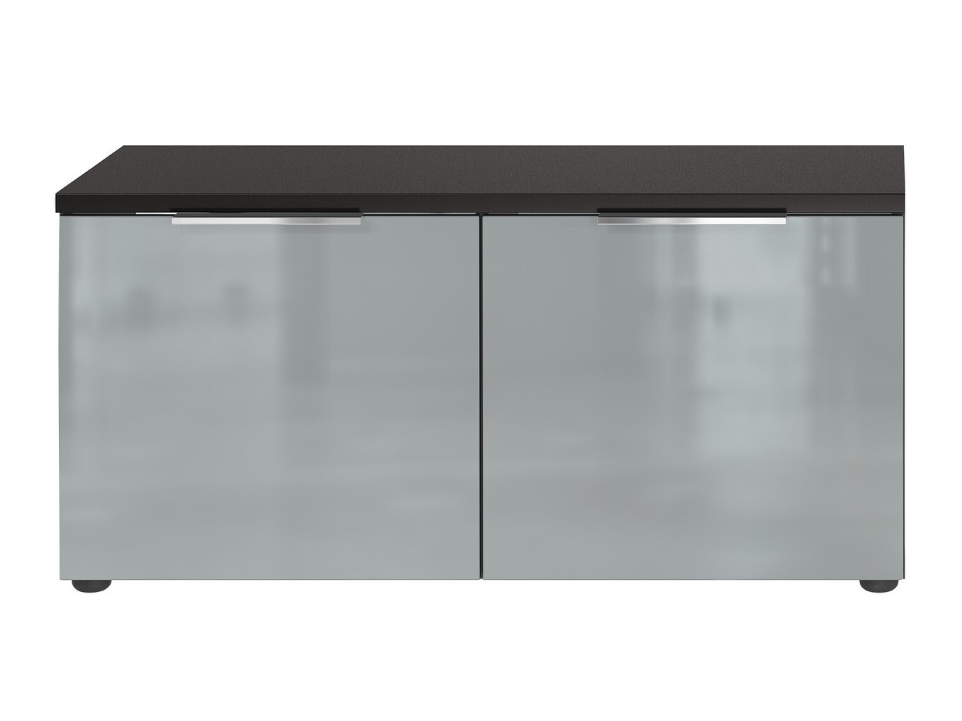 Batų dėžė Fivsori 106 (Blizgi pilka + Grafitas)