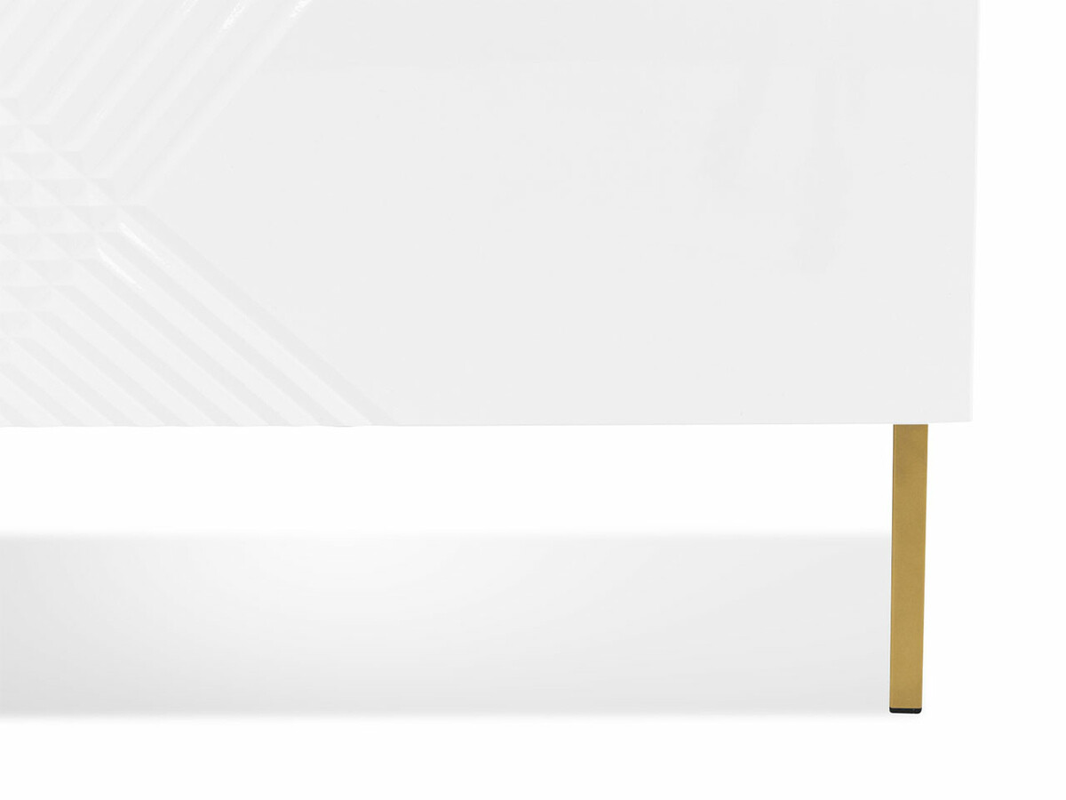 Naktinis staliukas Natar (Balta + Blizgi balta)