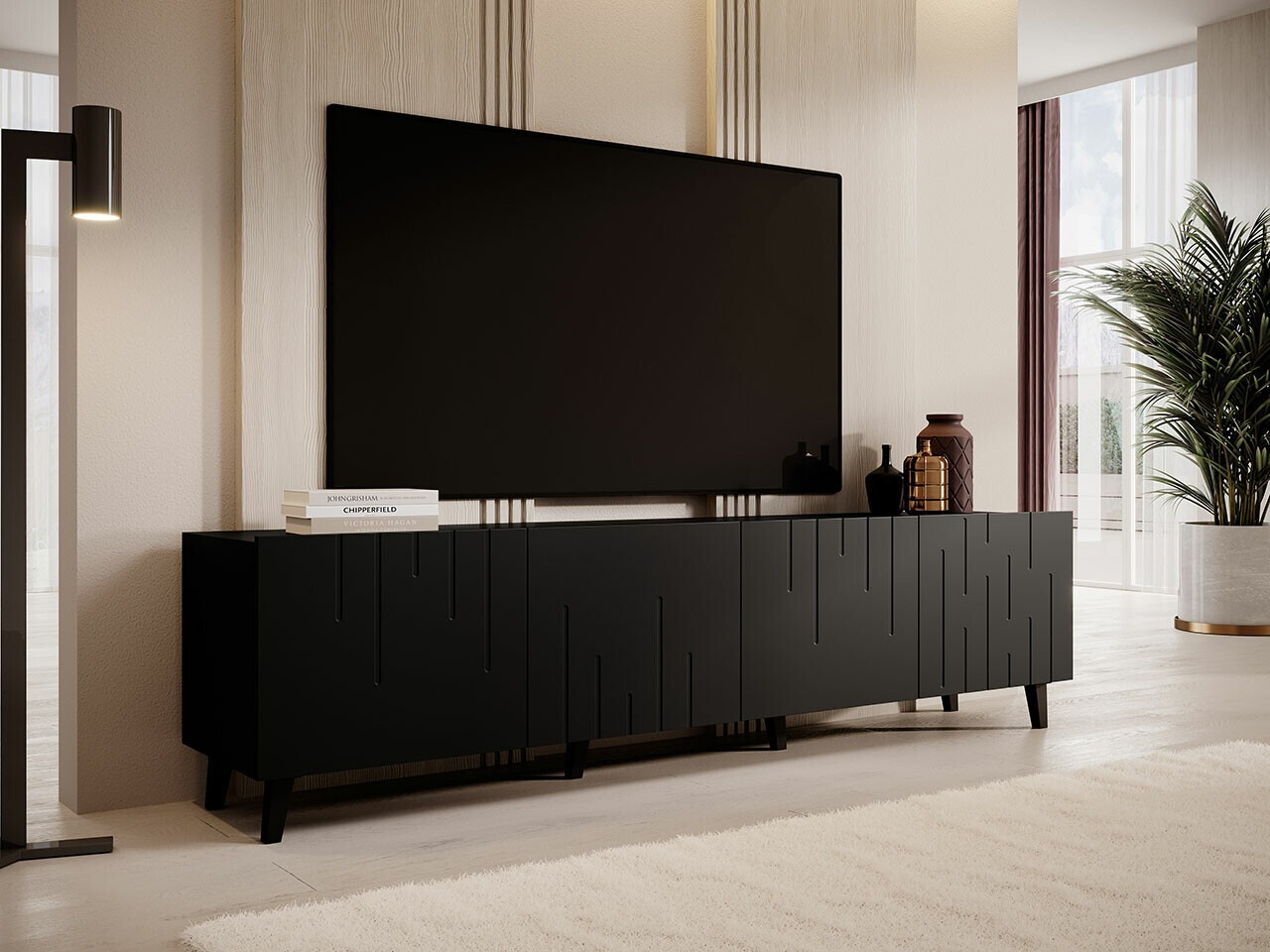 TV staliukas Charlotte 176 (Juoda)