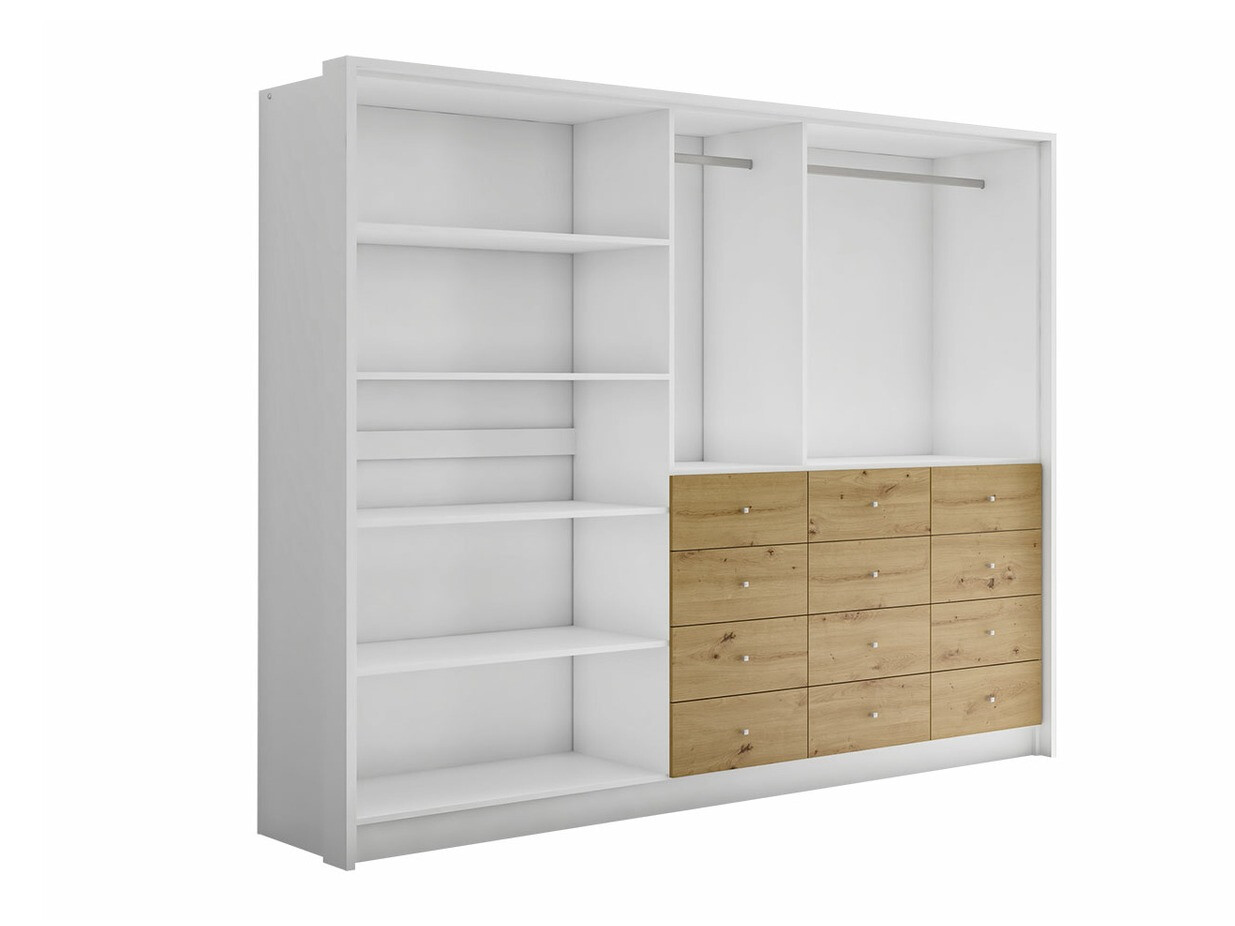 Spinta Honolulu 155 (Blizgi balta + Artisan ąžuolas)