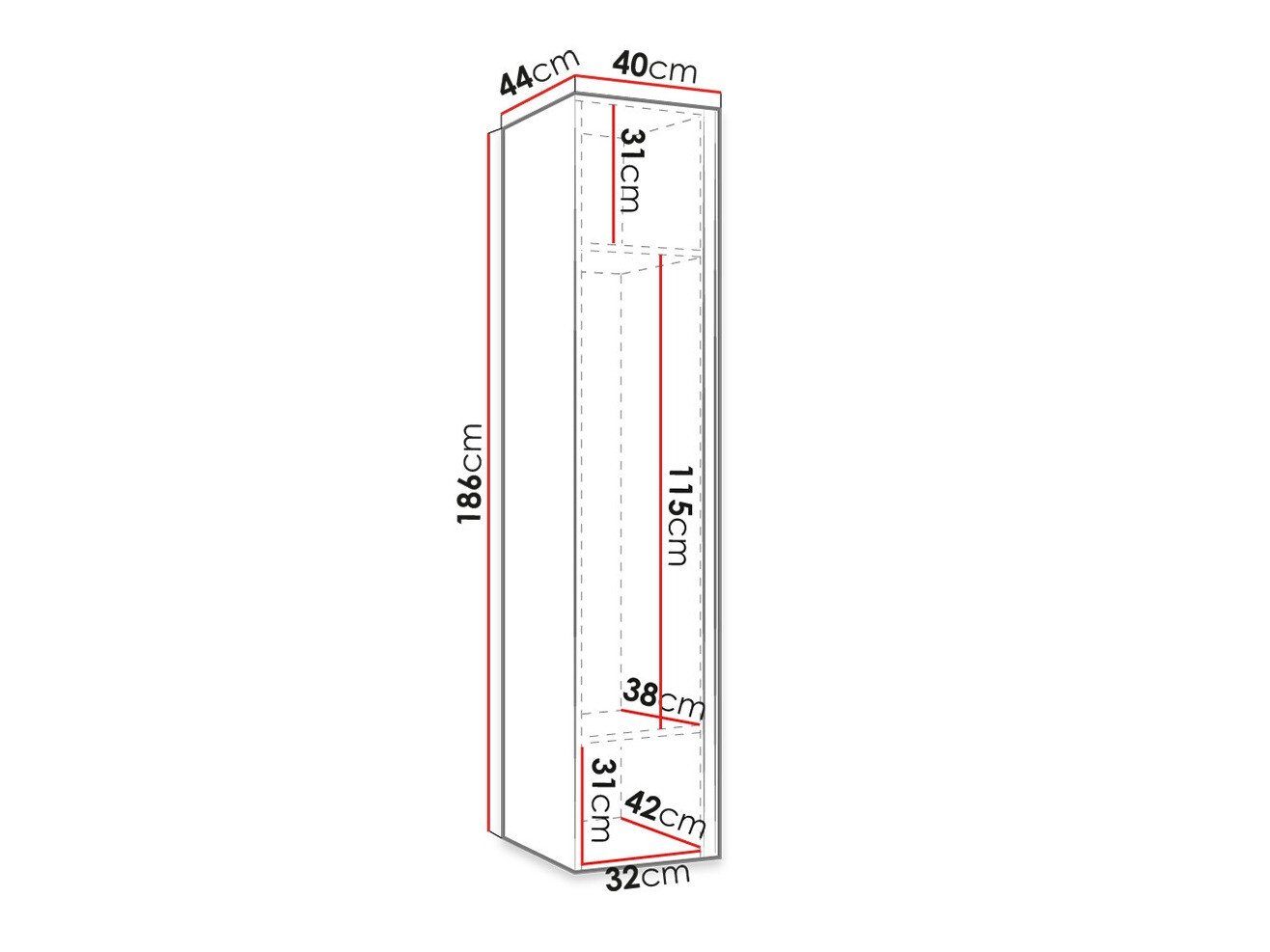 Spinta Hartford 369 (Artisan ąžuolas + Juoda)