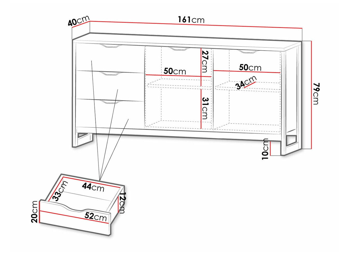 Komoda Kingston D117