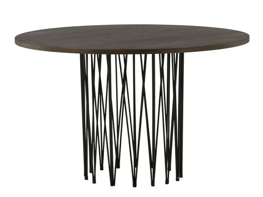 Valgomojo komplektas Dallas 3379 (Ruda + Juoda)