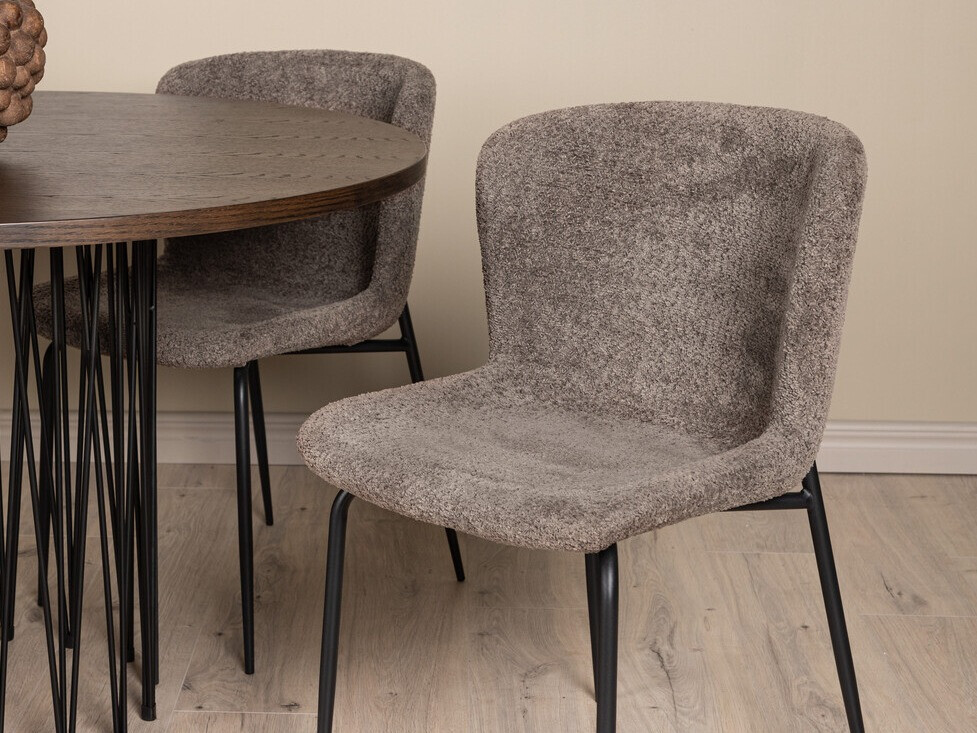 Valgomojo komplektas Dallas 3379 (Ruda + Juoda)