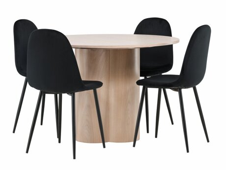 Valgomojo komplektas Dallas 3401 (Juoda)