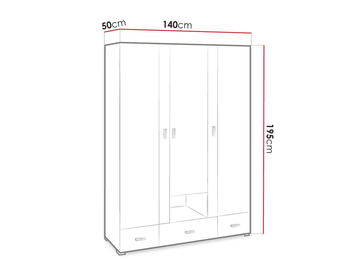 Spinta Omaha D123 (Balinta pušis + Violetinė)