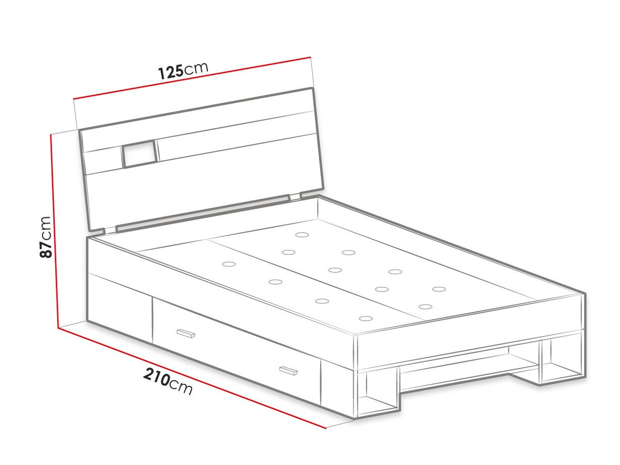 Lova Omaha D139 (Balinta pušis + Violetinė)