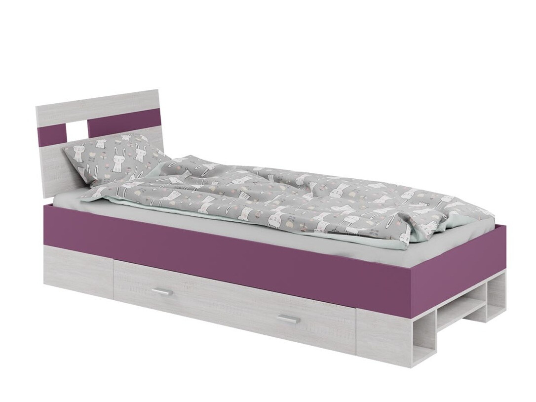 Lova Omaha D140 (Balinta pušis + Violetinė)