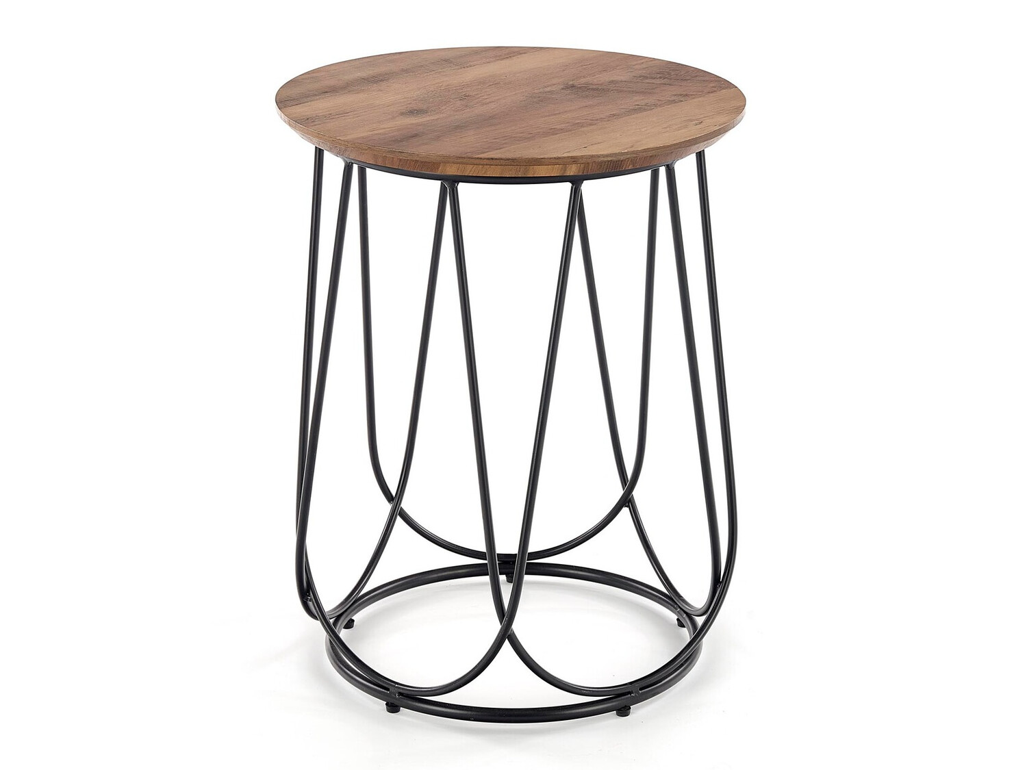 Šoninis staliukas Houston 1054 (Riešutas + Juoda)