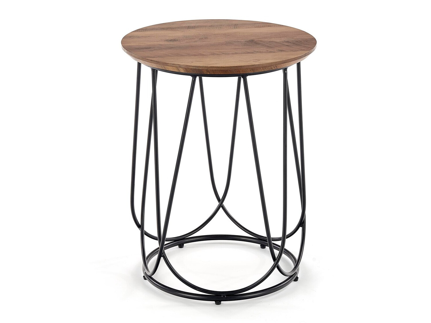 Šoninis staliukas Houston 1054 (Riešutas + Juoda)