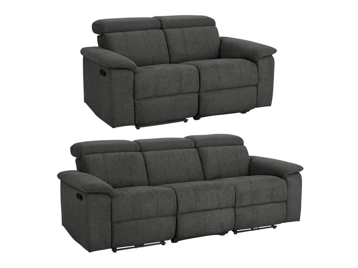 Minkštų baldų komplektas Denton 661 (Antracitas)