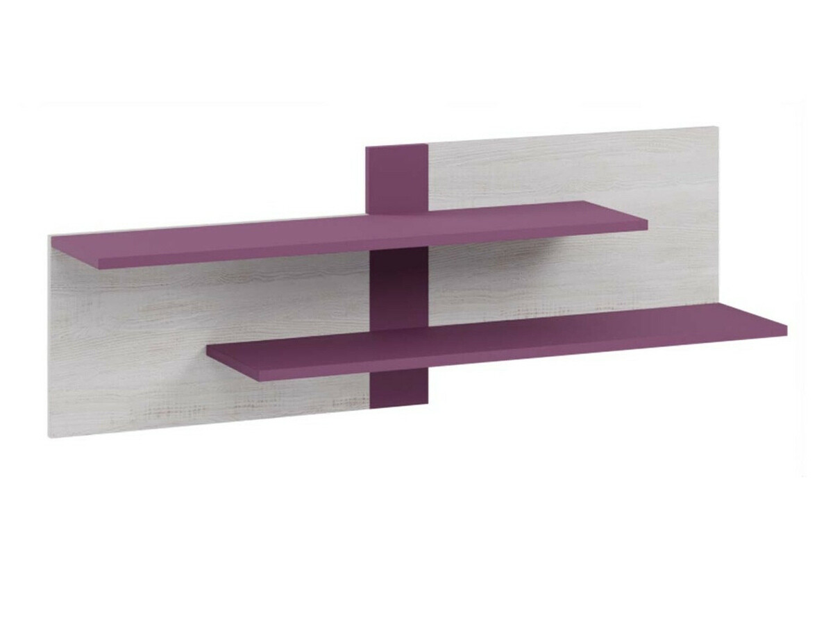 Vaikų kambario komplektas Omaha D142 (Violetinė + Balinta pušis)