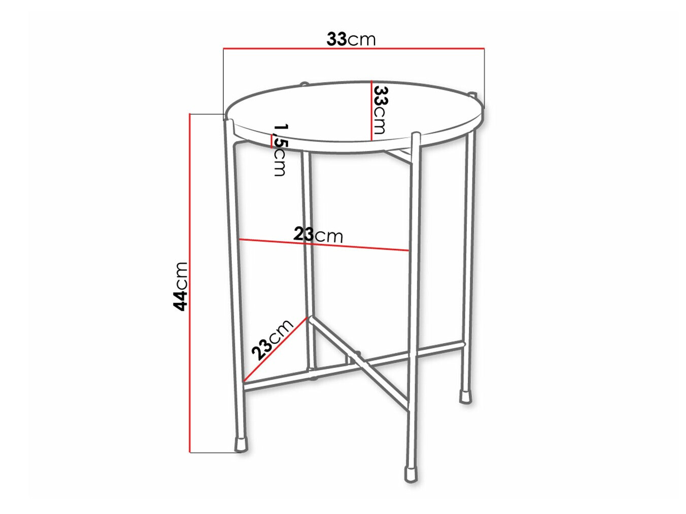 Šoninis staliukas Comfivo 224 (Juodas marmuras + Juoda)
