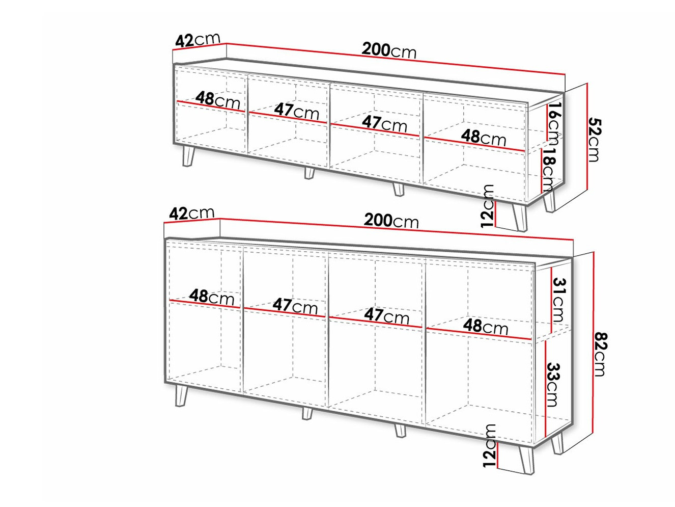 Svetainės komplektas Charlotte 212 (Balta)