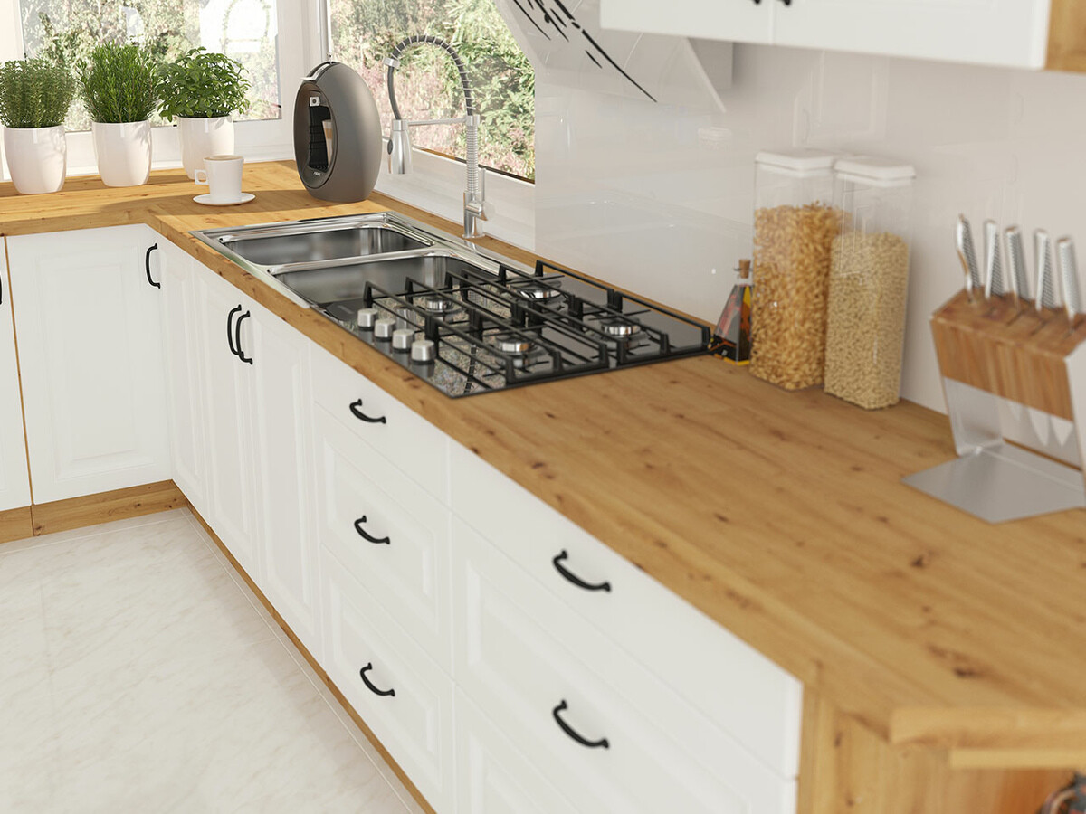 Modulinė spintelė su durelėmis Retro White 100