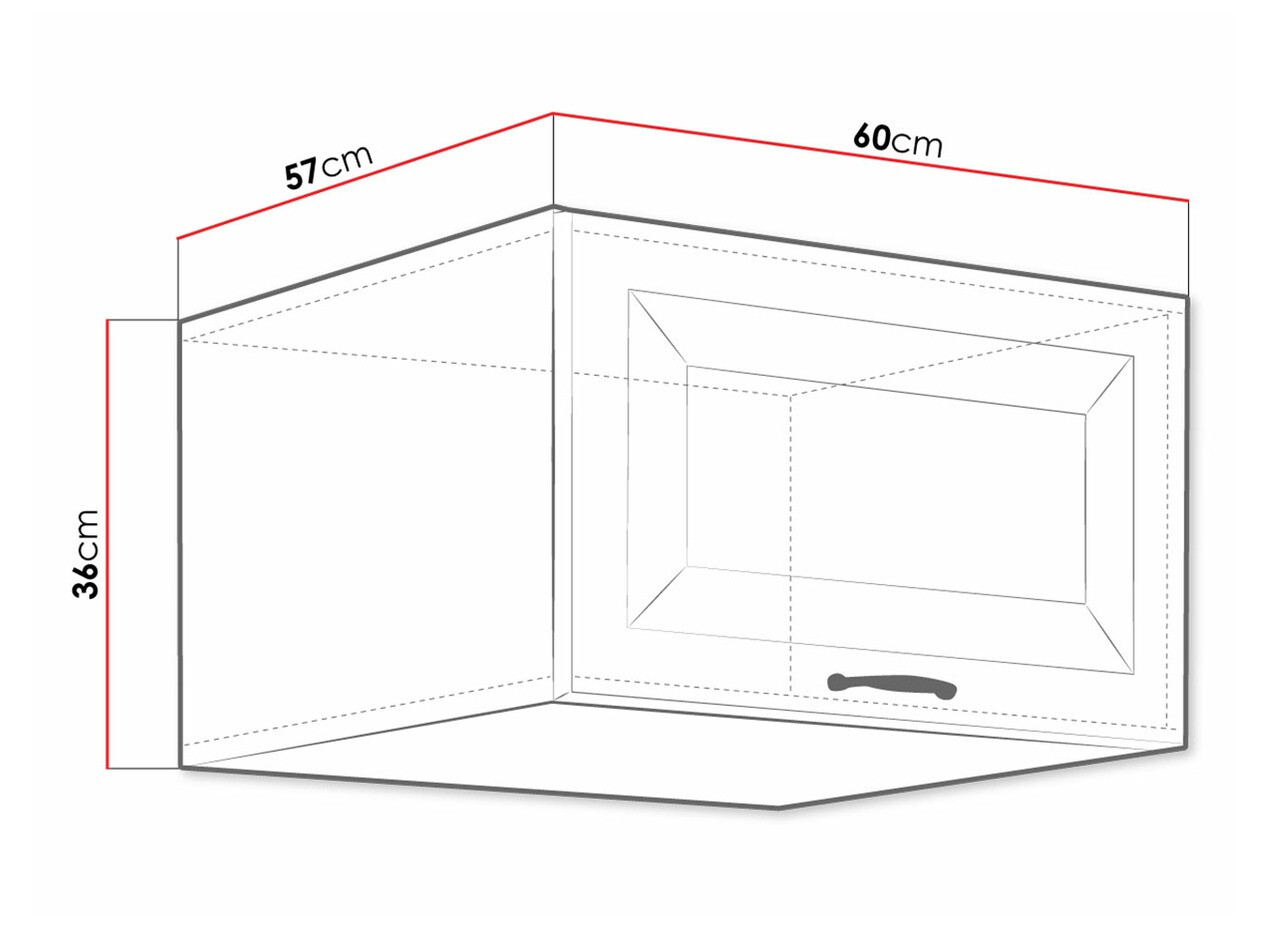 Modulinė pakabinama spintelė Retro White 138