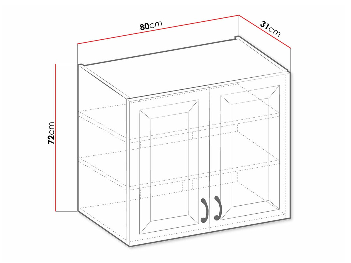 Modulinė pakabinama spintelė Retro White 139