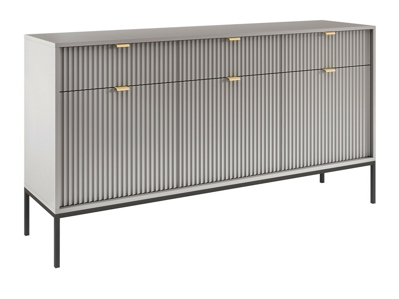 Komoda Lima L105 (Pilka + Juoda)