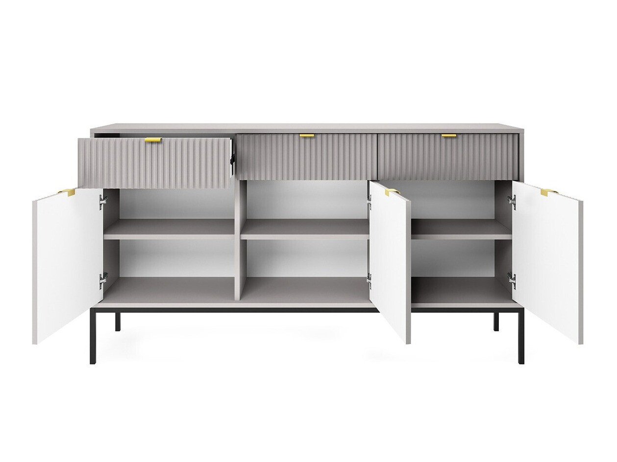 Komoda Lima L105 (Pilka + Juoda)