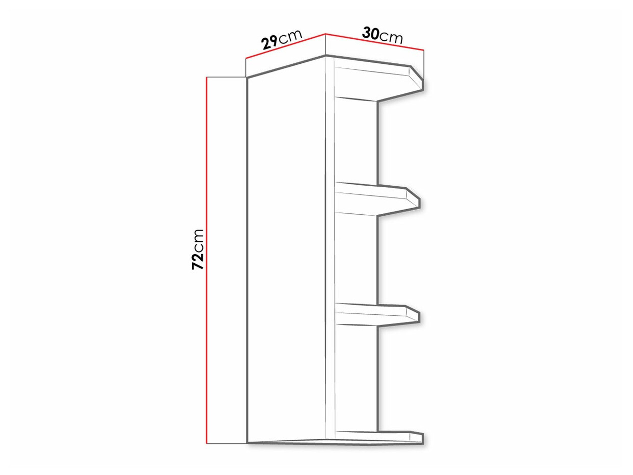 Pakabinama lentyna Retro White 143