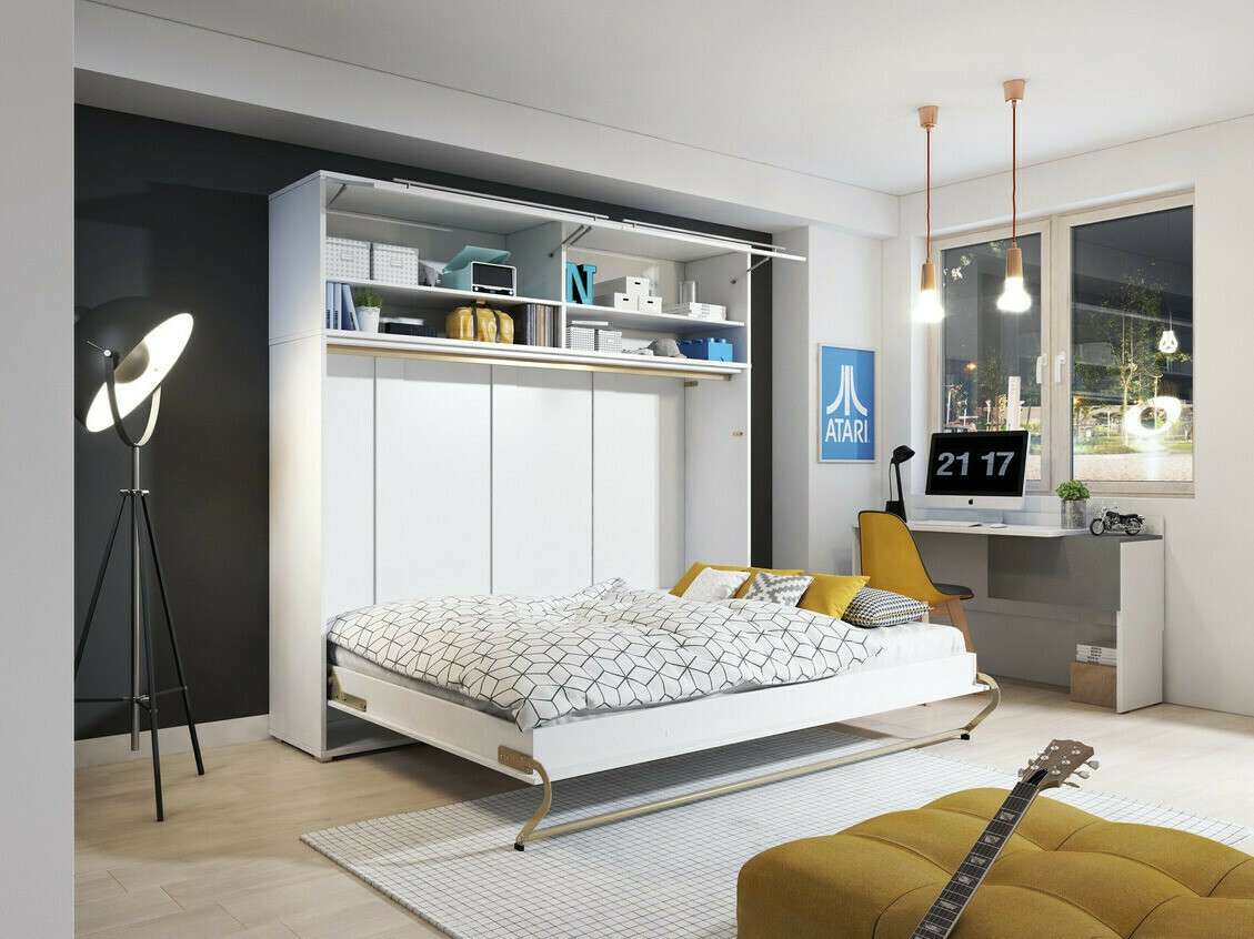 Lova - spinta Concept Pro Lenart IV (Balta + Blizgi balta)