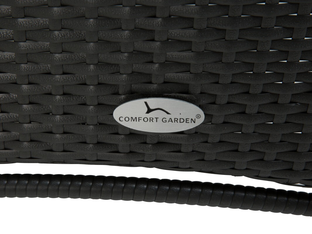 Stalo ir kėdžių komplektas Comfort Garden 1385 (Juoda)