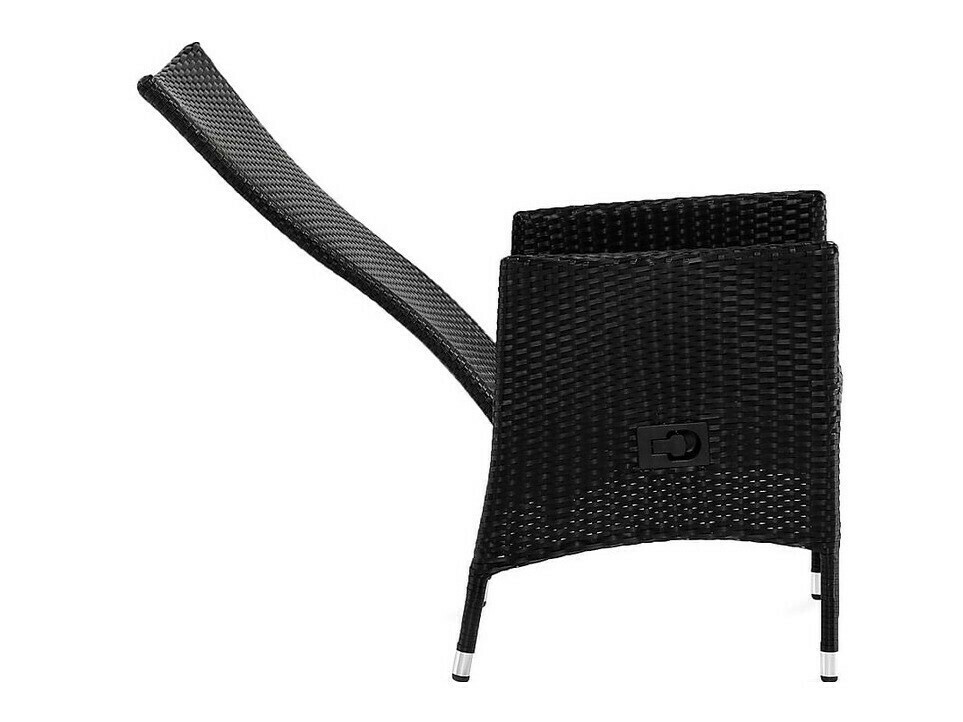 Stalo ir kėdžių komplektas Comfort Garden 1385 (Juoda)