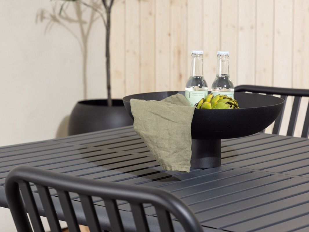 Stalo ir kėdžių komplektas Dallas 3541 (Juoda)