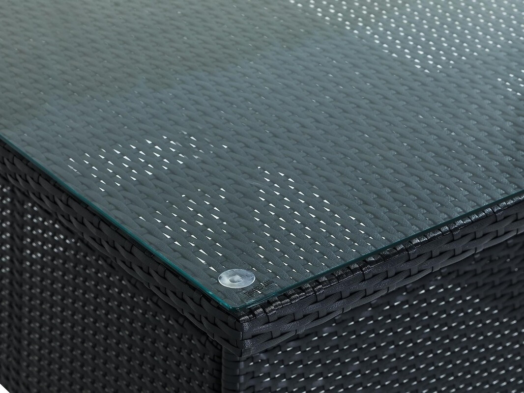 Stalo ir kėdžių komplektas Comfort Garden 1594 (Juoda)