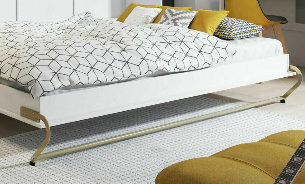 Lova - spinta Concept Pro Lenart IV (Balta + Blizgi balta)