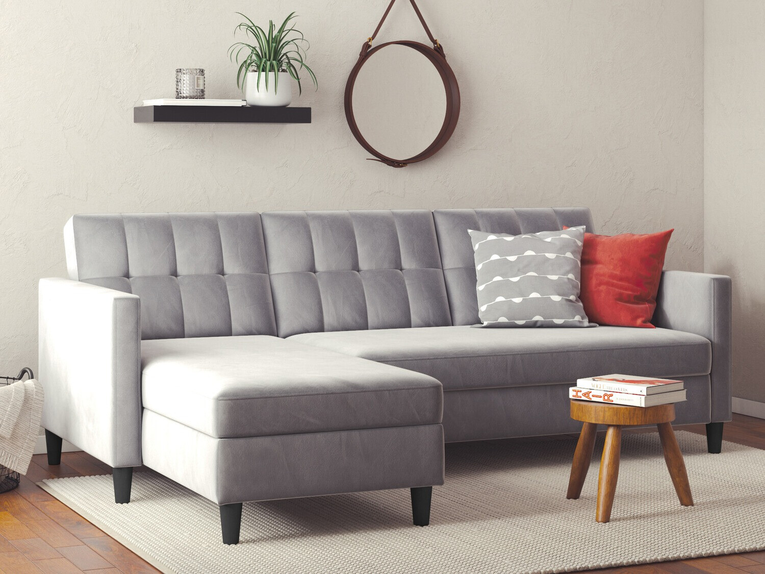 Minkštas kampas Tulsa 538 (Šviesi pilka)