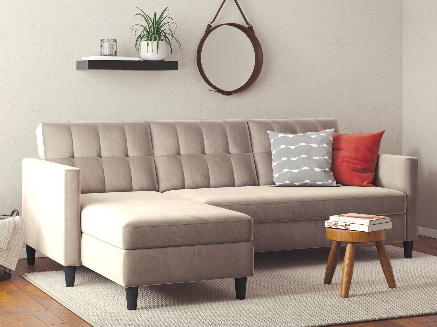 Minkštas kampas Tulsa 538 (Taupe)