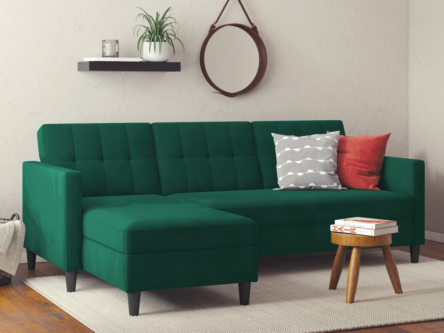 Minkšti kampai su Click-Clack miegojimo mechanizmu