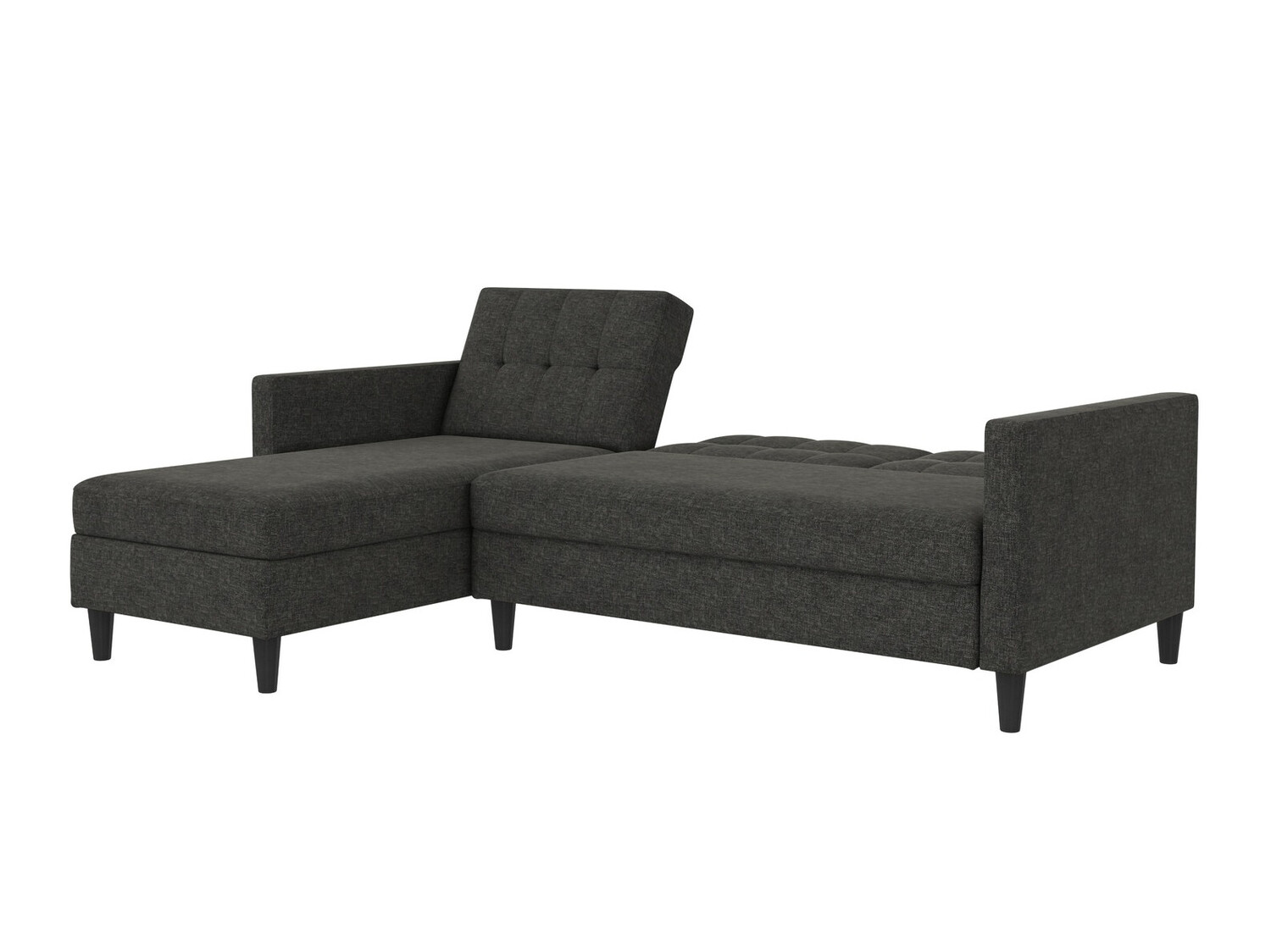 Minkštas kampas Tulsa 539 (Tamsi pilka)