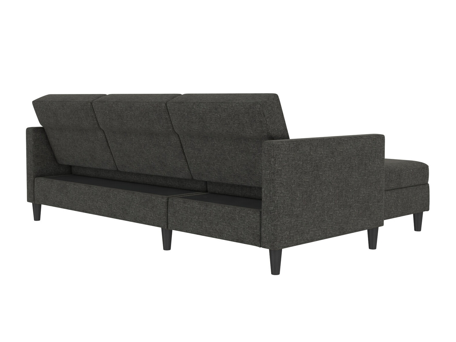 Minkštas kampas Tulsa 539 (Tamsi pilka)