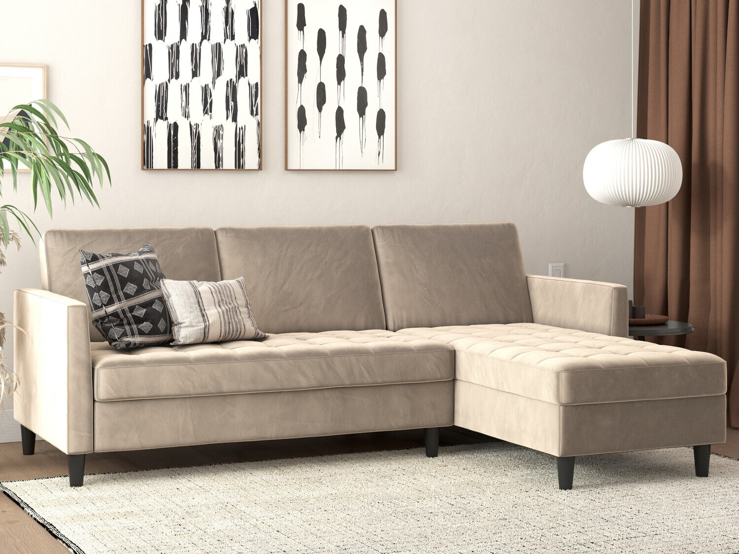 Minkštas kampas Tulsa 540 (Taupe)