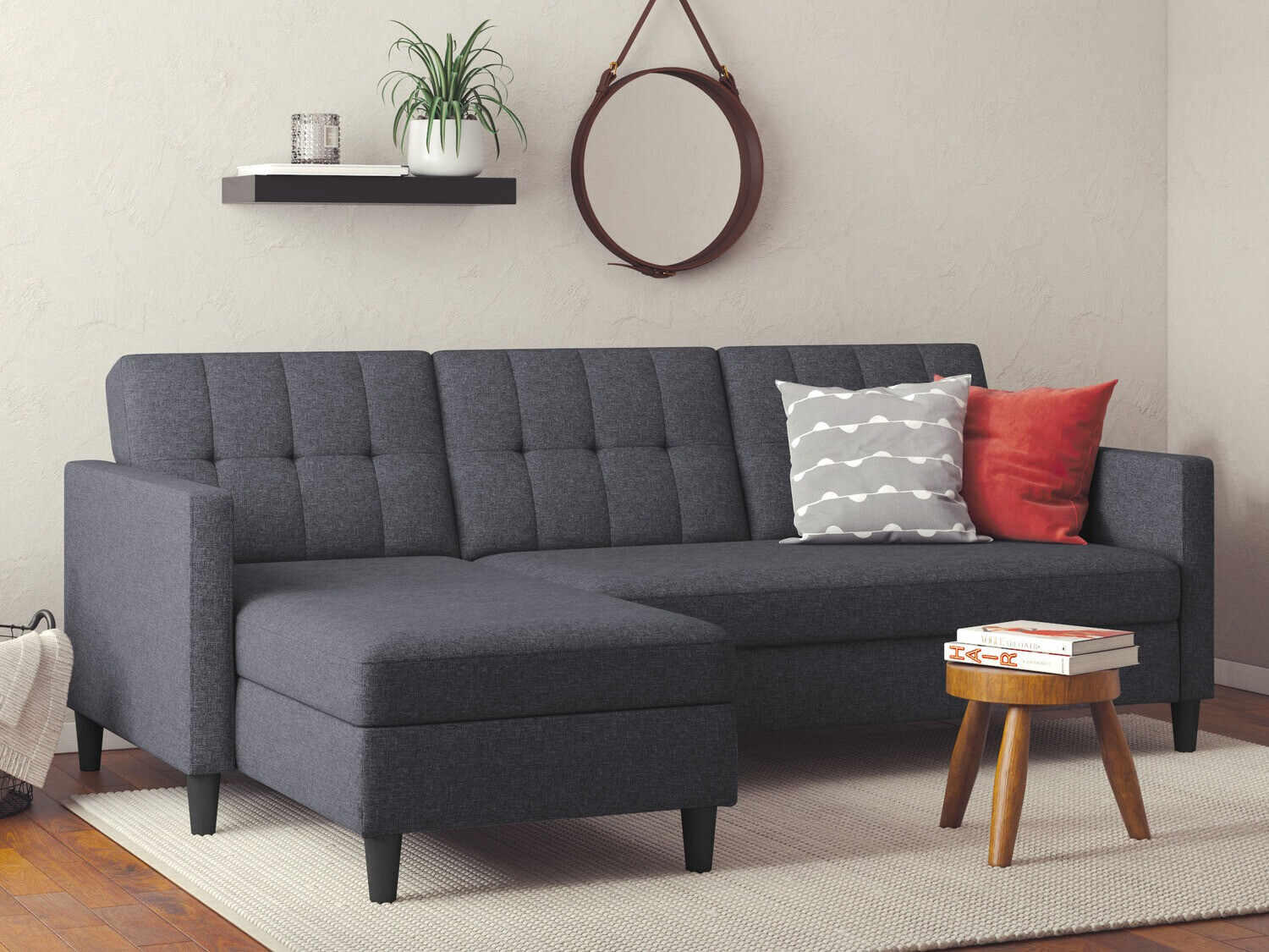 Minkšti kampai su Click-Clack miegojimo mechanizmu