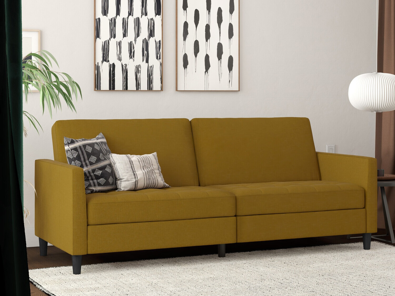 Sofa lova Tulsa 543 (Tamsi geltona)
