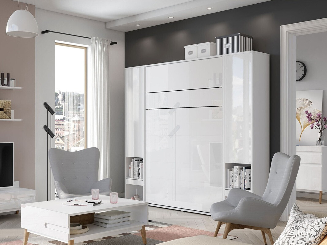 Lova - spinta Concept Pro Lenart Levfere 102 (Balta + Blizgi balta)