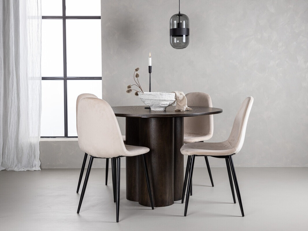 Valgomojo komplektas Dallas 3750 (Kreminė)