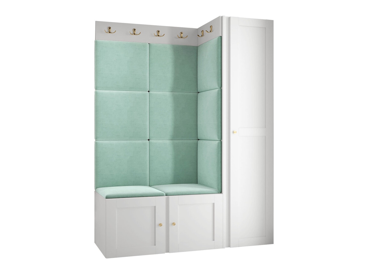 Prieškambario komplektas Hartford 377 (Balta)