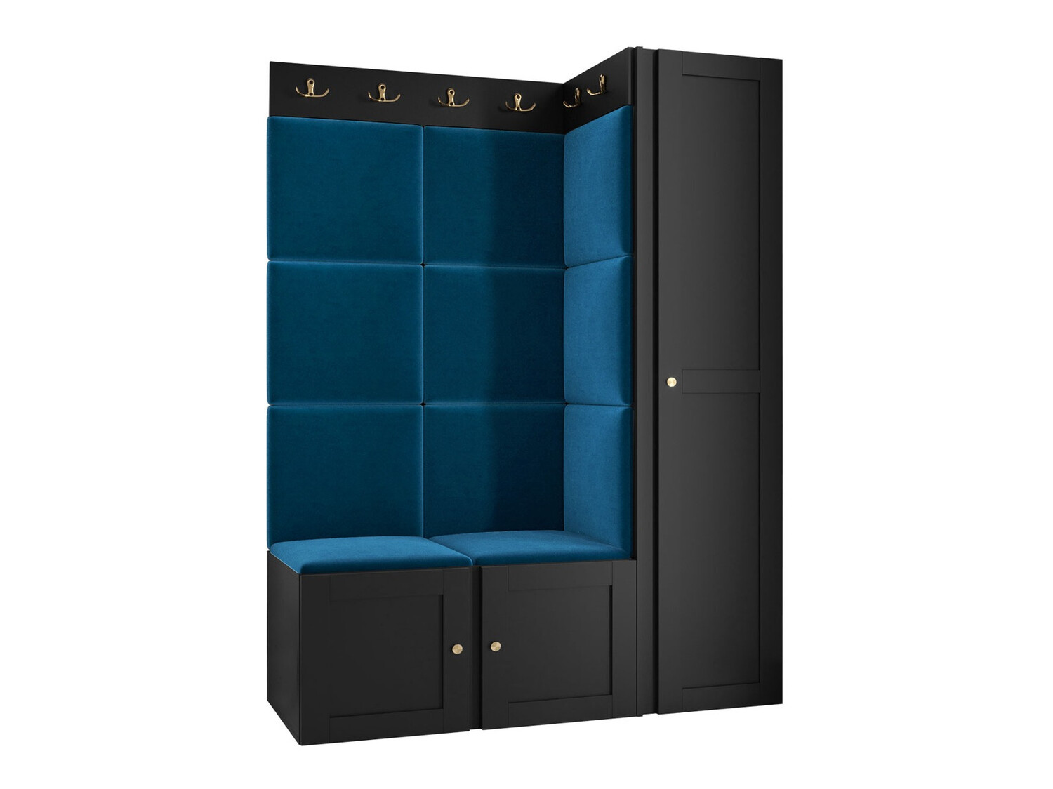 Prieškambario komplektas Hartford 377 (Juoda)