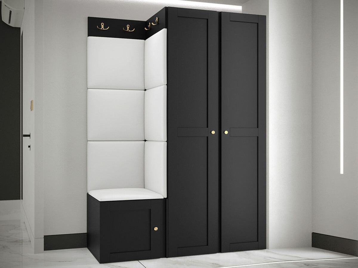 Prieškambario komplektas Hartford 379 (Eko oda Soft 017)