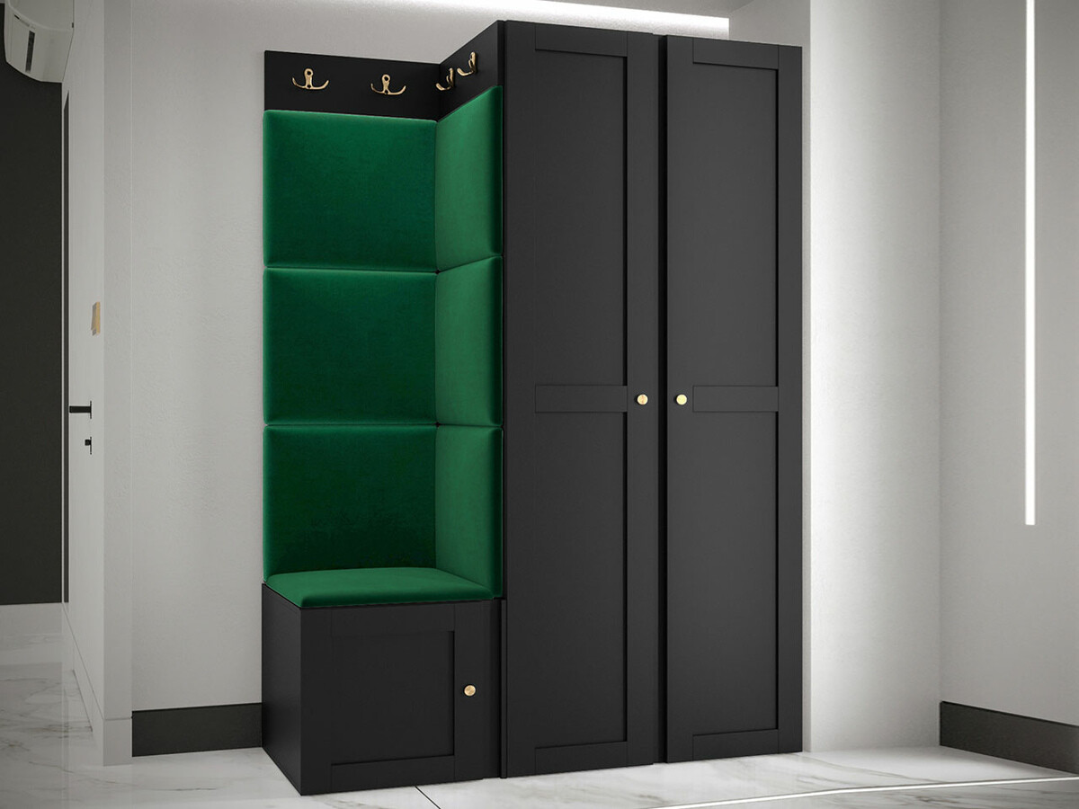 Prieškambario komplektas Hartford 379 (Juoda)