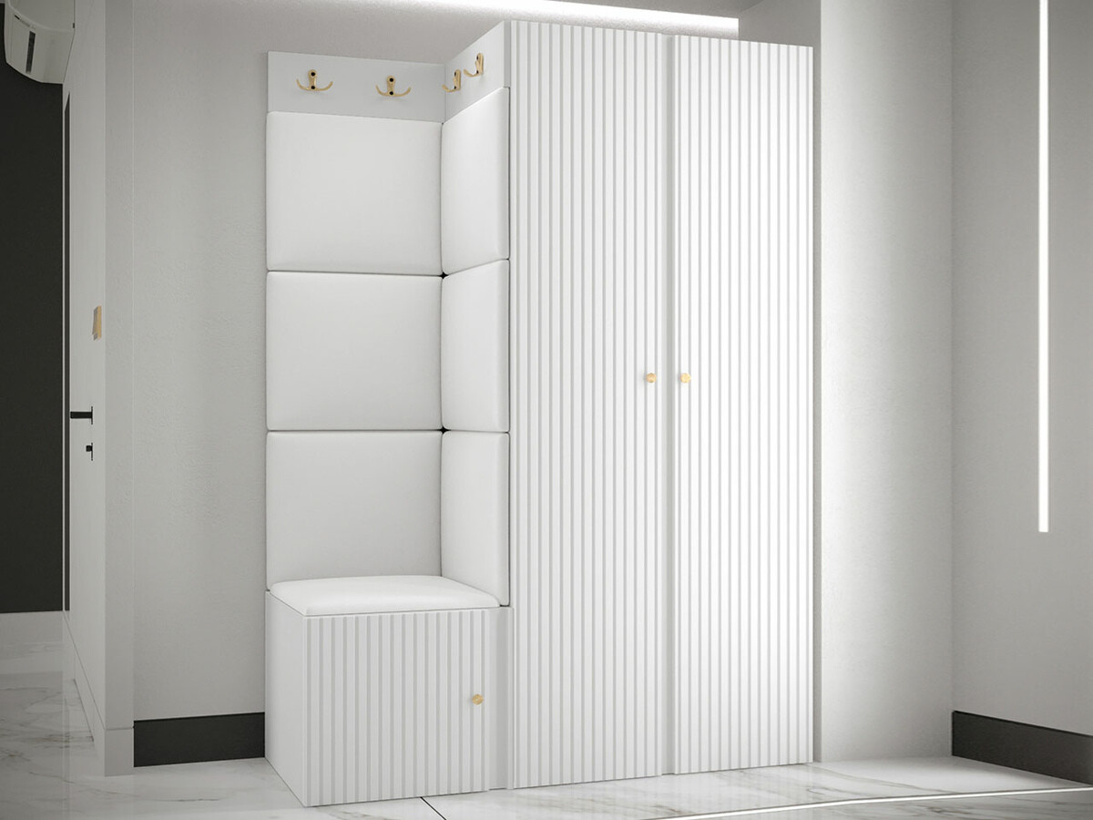Prieškambario komplektas Hartford 387 (Eko oda Soft 017)