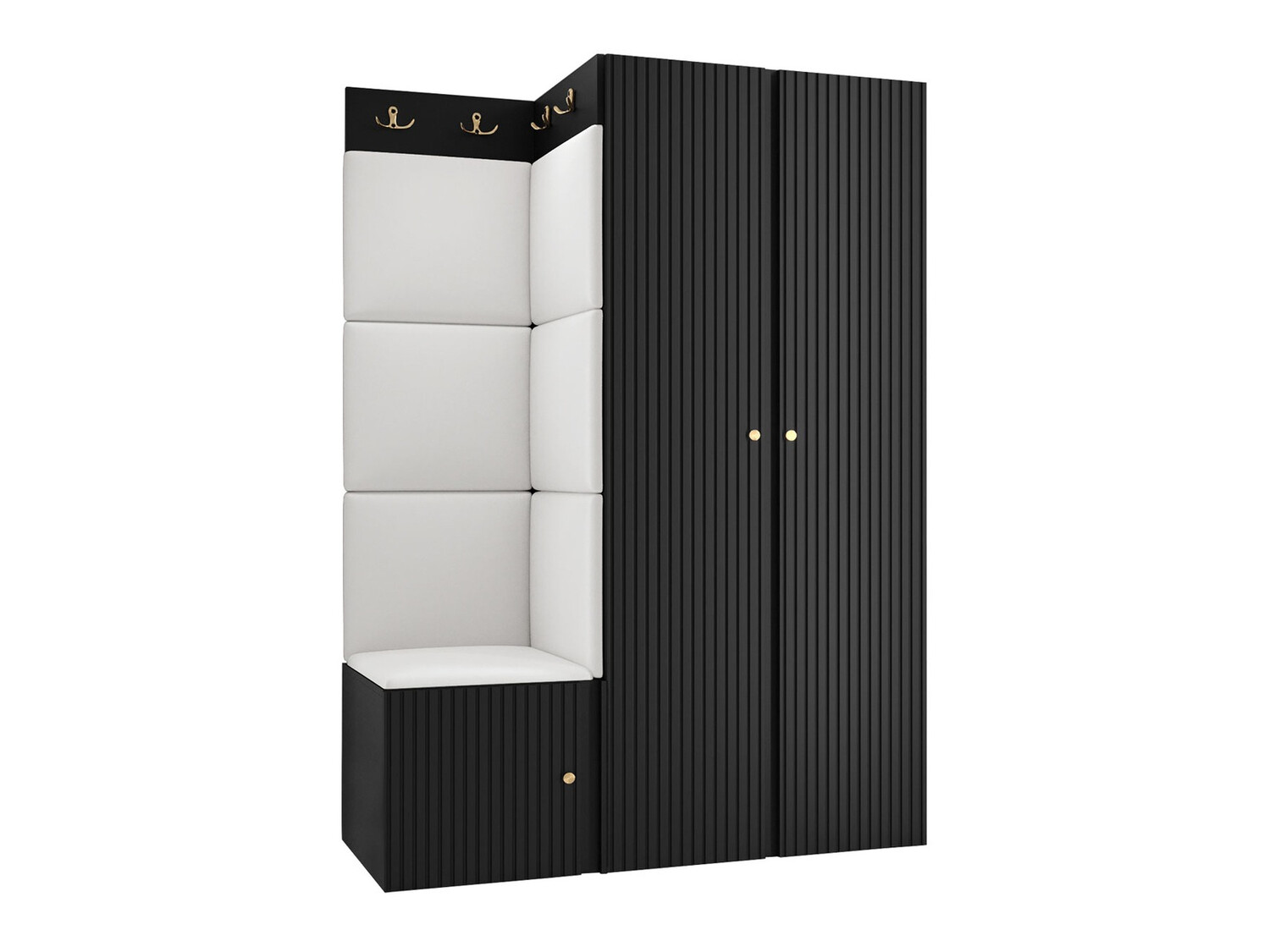 Prieškambario komplektas Hartford 387 (Eko oda Soft 017)