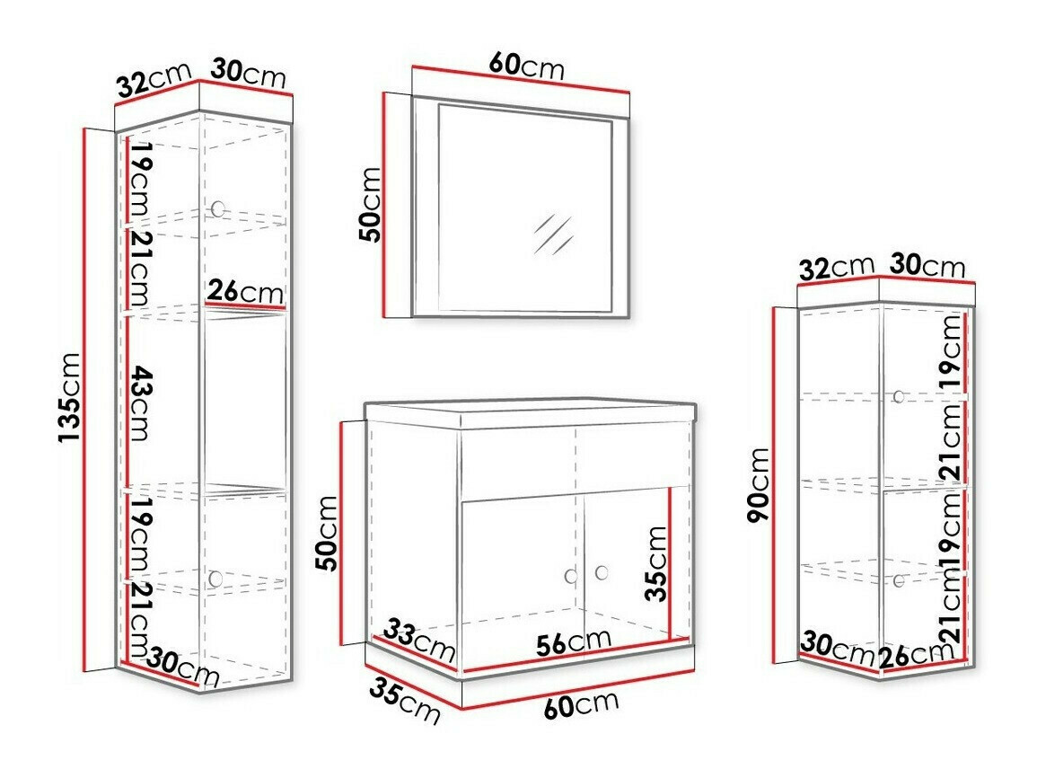 Vonios komplektas Hartford B100