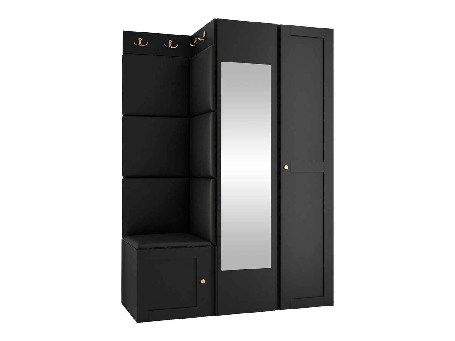 Prieškambario komplektas Hartford 380 (Eko oda Soft 011)